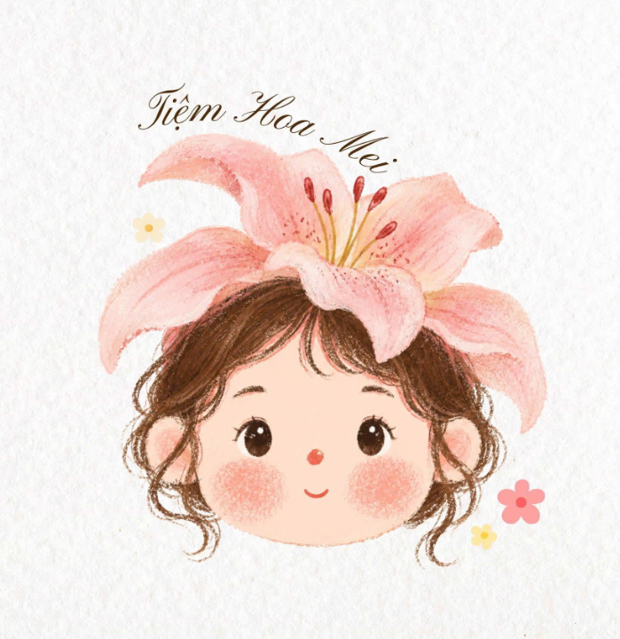 Ảnh đại diện Tiệm Hoa Mei với bông ly hồng